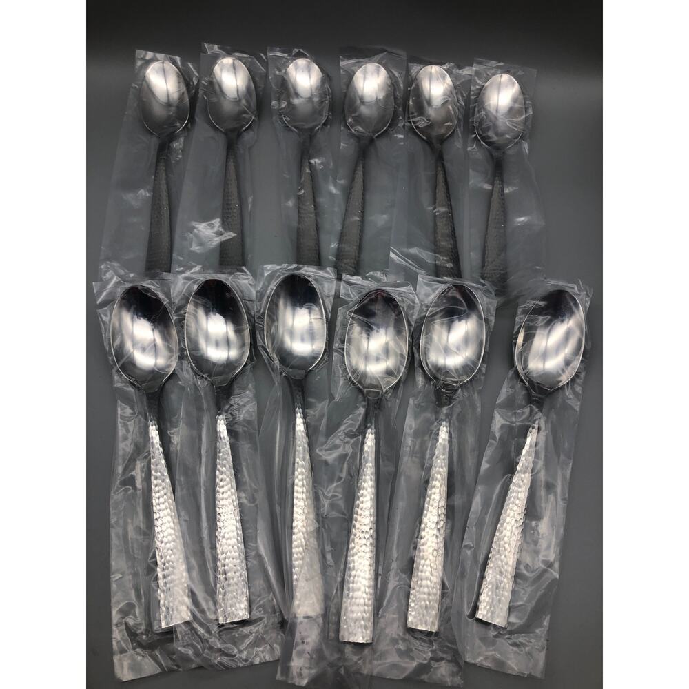 Folio 5729SX061 Alison 9" Solid Serving Spoon 12pcs Hammered handle